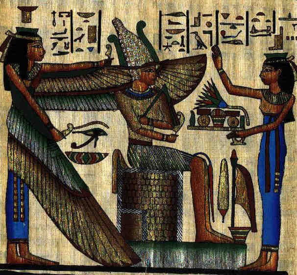 Isis Nephthys and Osiris